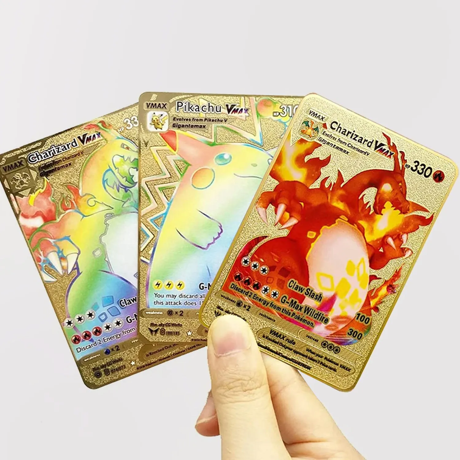 110 PCS Character Gold Foil Cards Rare Golden Cards