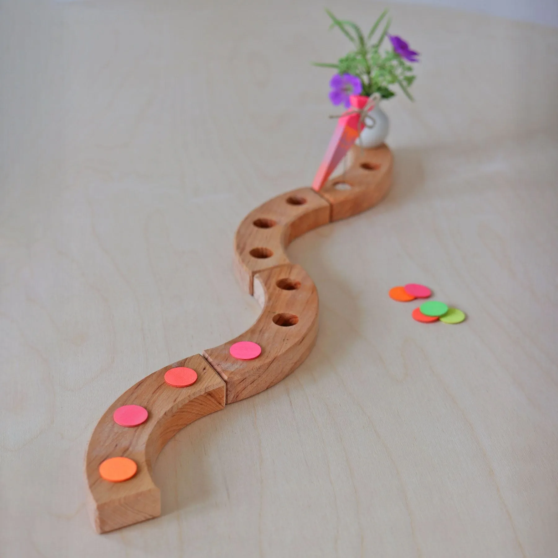 Decorative Figure Neon Pink School Cone