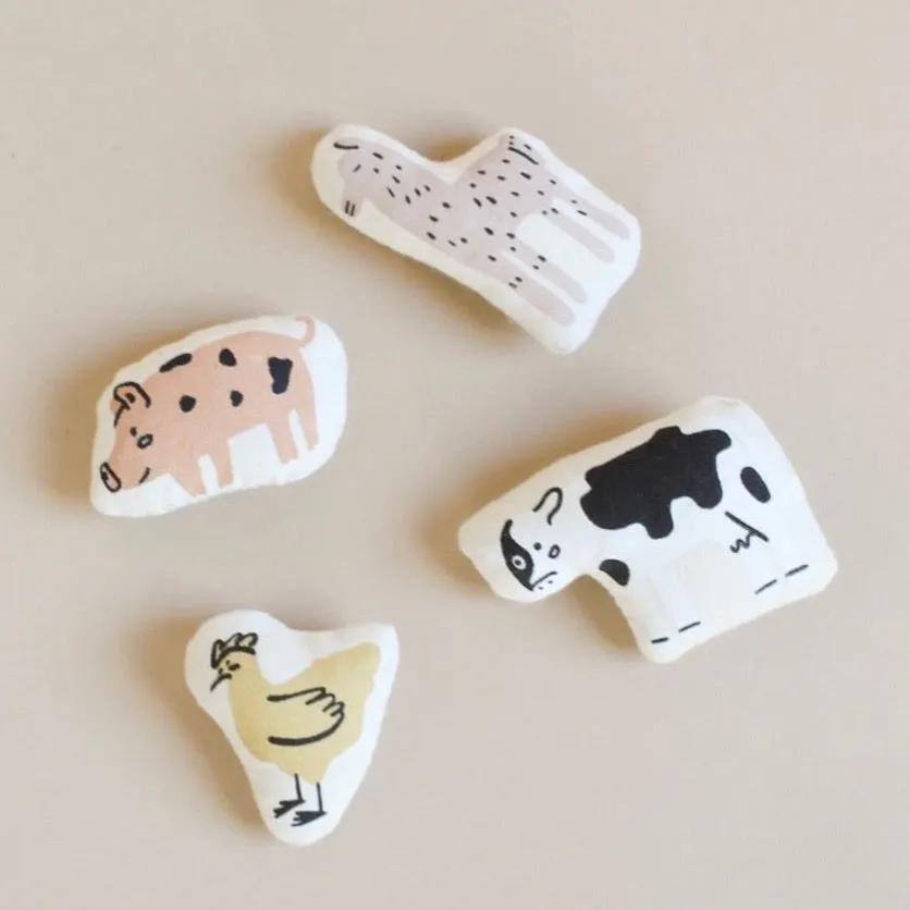 interactive farmhouse   animal pillow