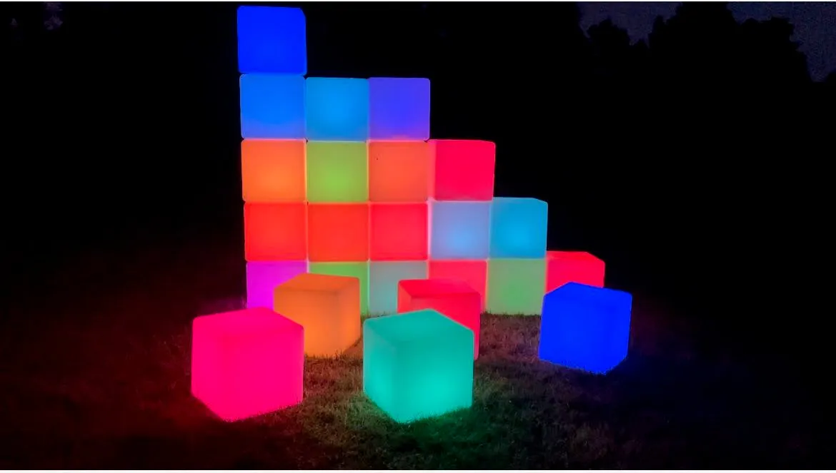 LED Glow Cube Dia: 43cm