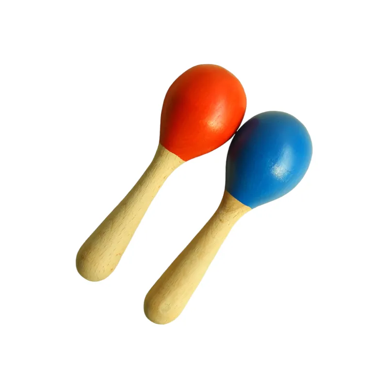 Multicolor Wooden Maracus (Set Of 2)