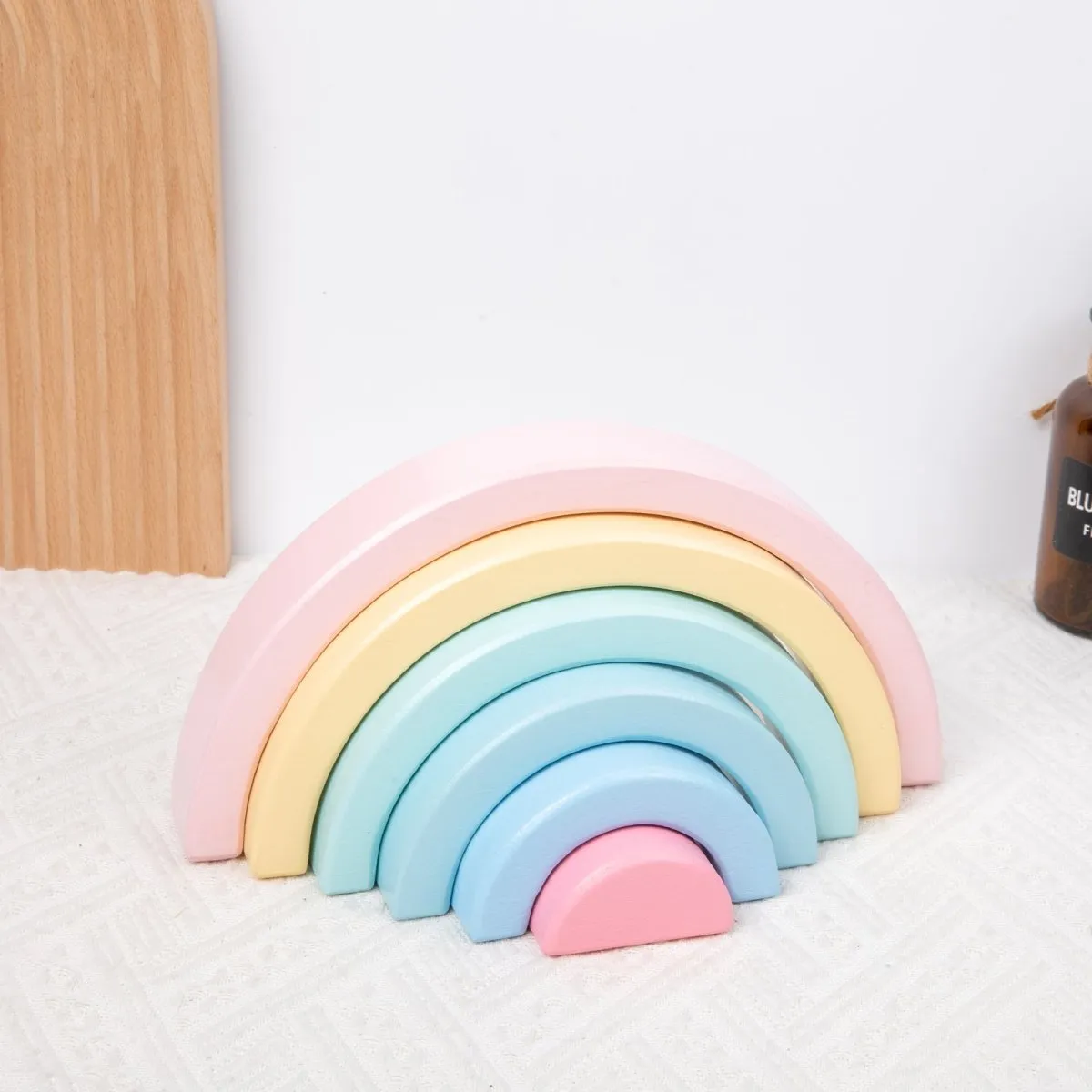 Pastel Rainbow Stacking Blocks