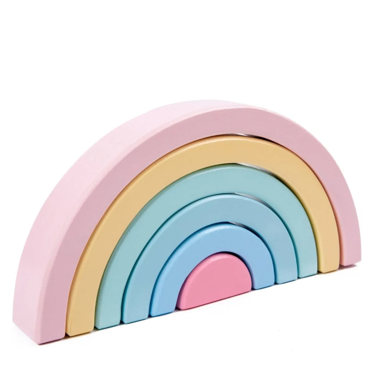 Pastel Rainbow Stacking Blocks