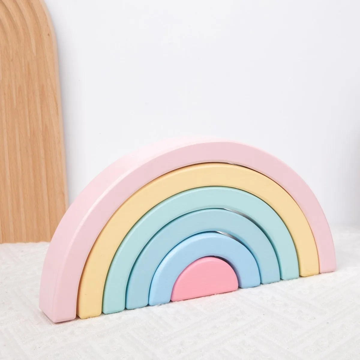 Pastel Rainbow Stacking Blocks