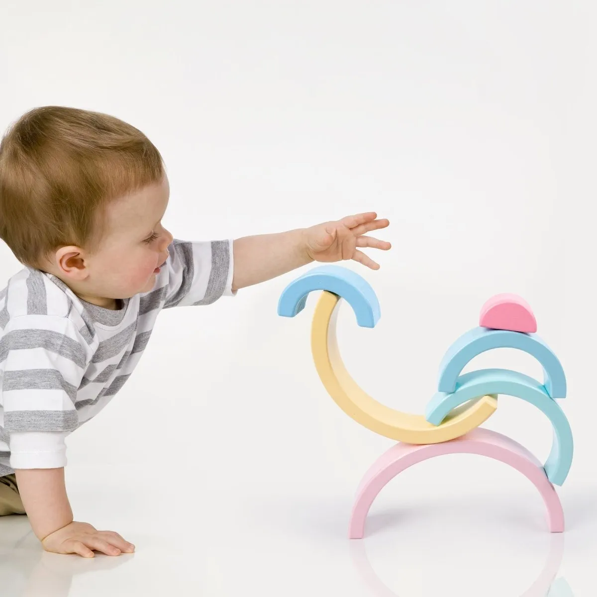 Pastel Rainbow Stacking Blocks